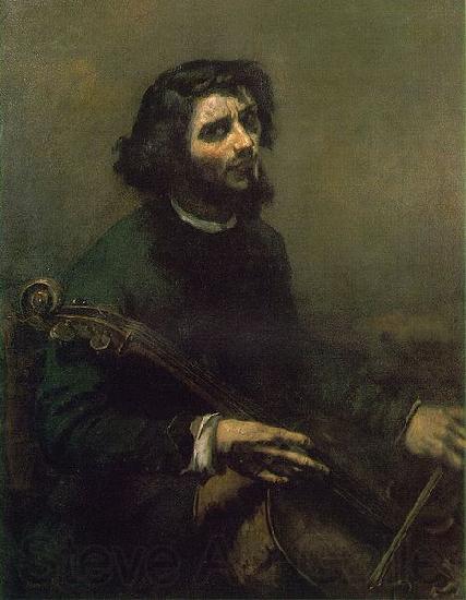 Gustave Courbet The Cellist France oil painting art